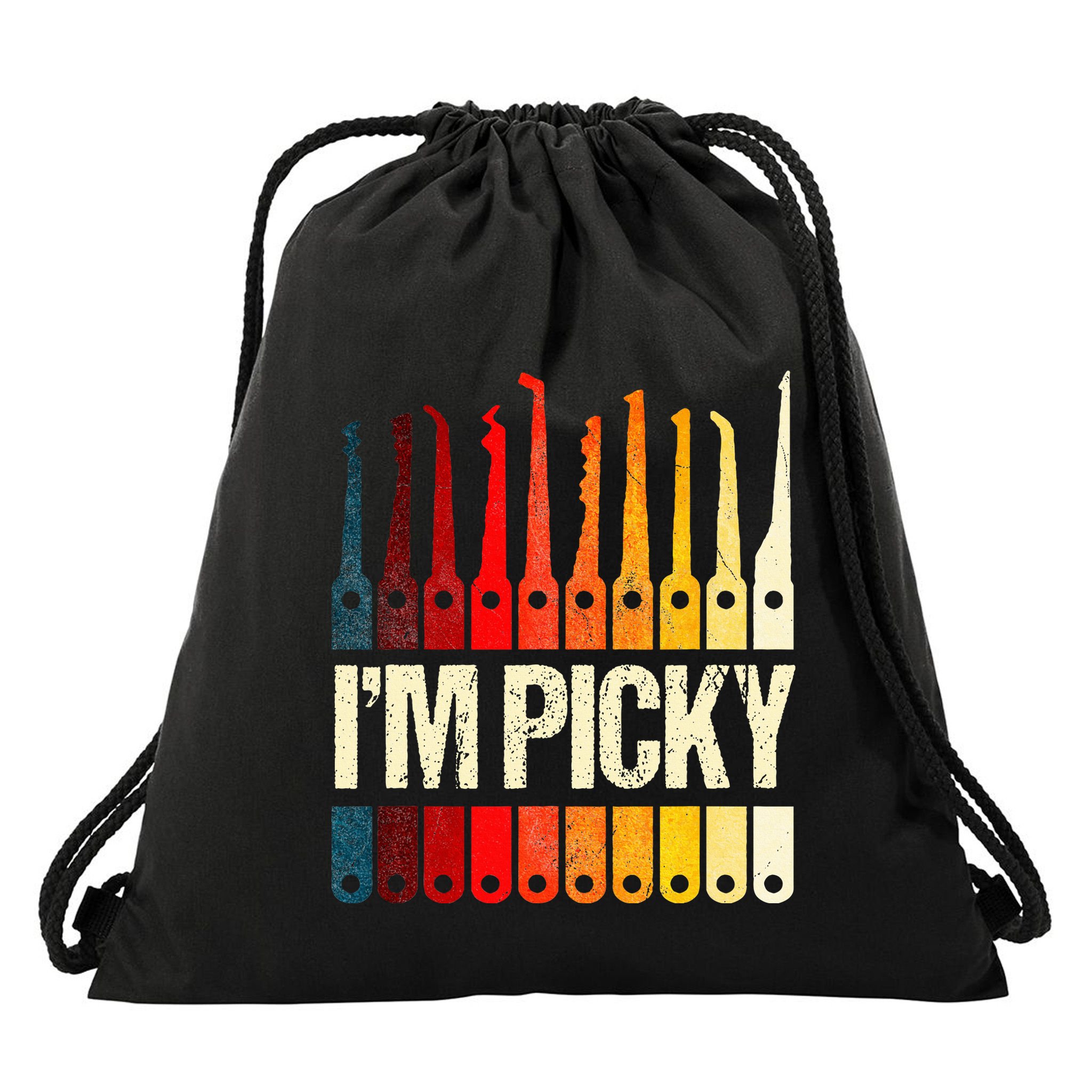Locksmith Gifts Funny IM Picky Lock Picking Tools Drawstring Bag