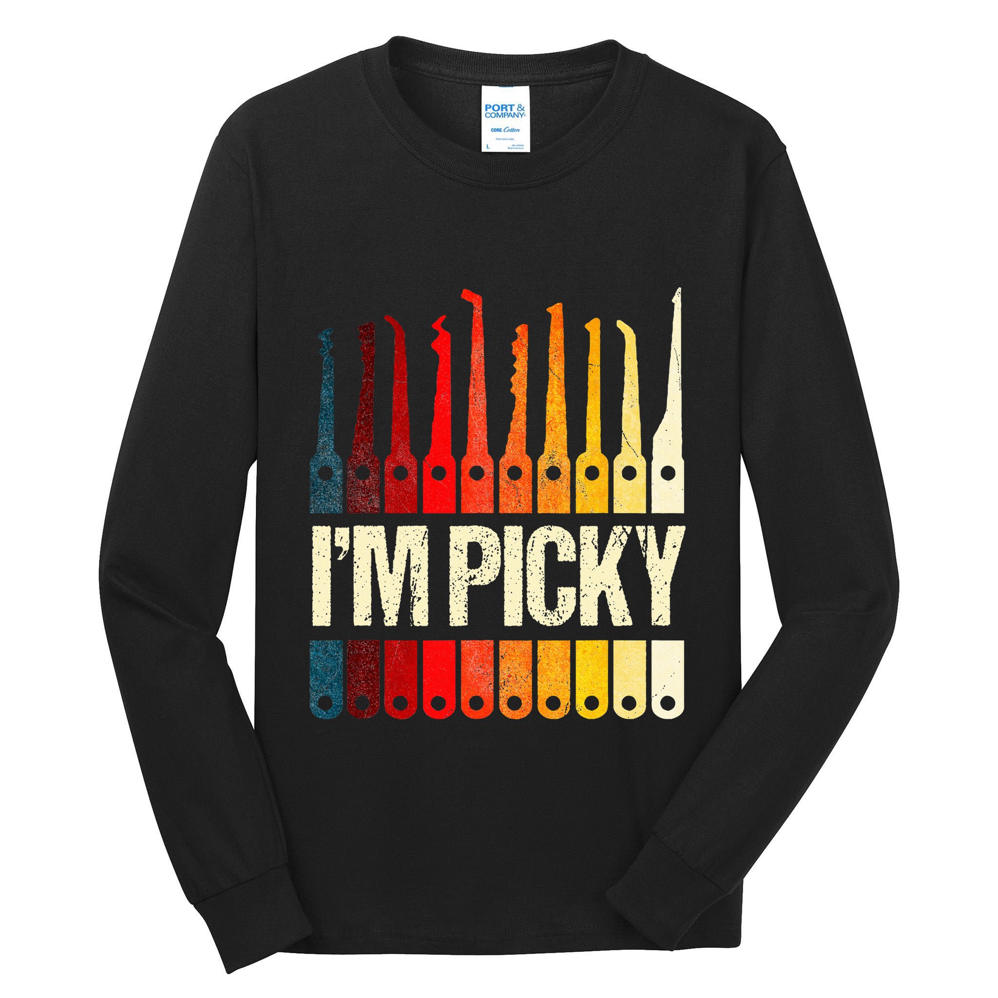 Locksmith Gifts Funny IM Picky Lock Picking Tools Tall Long Sleeve T-Shirt