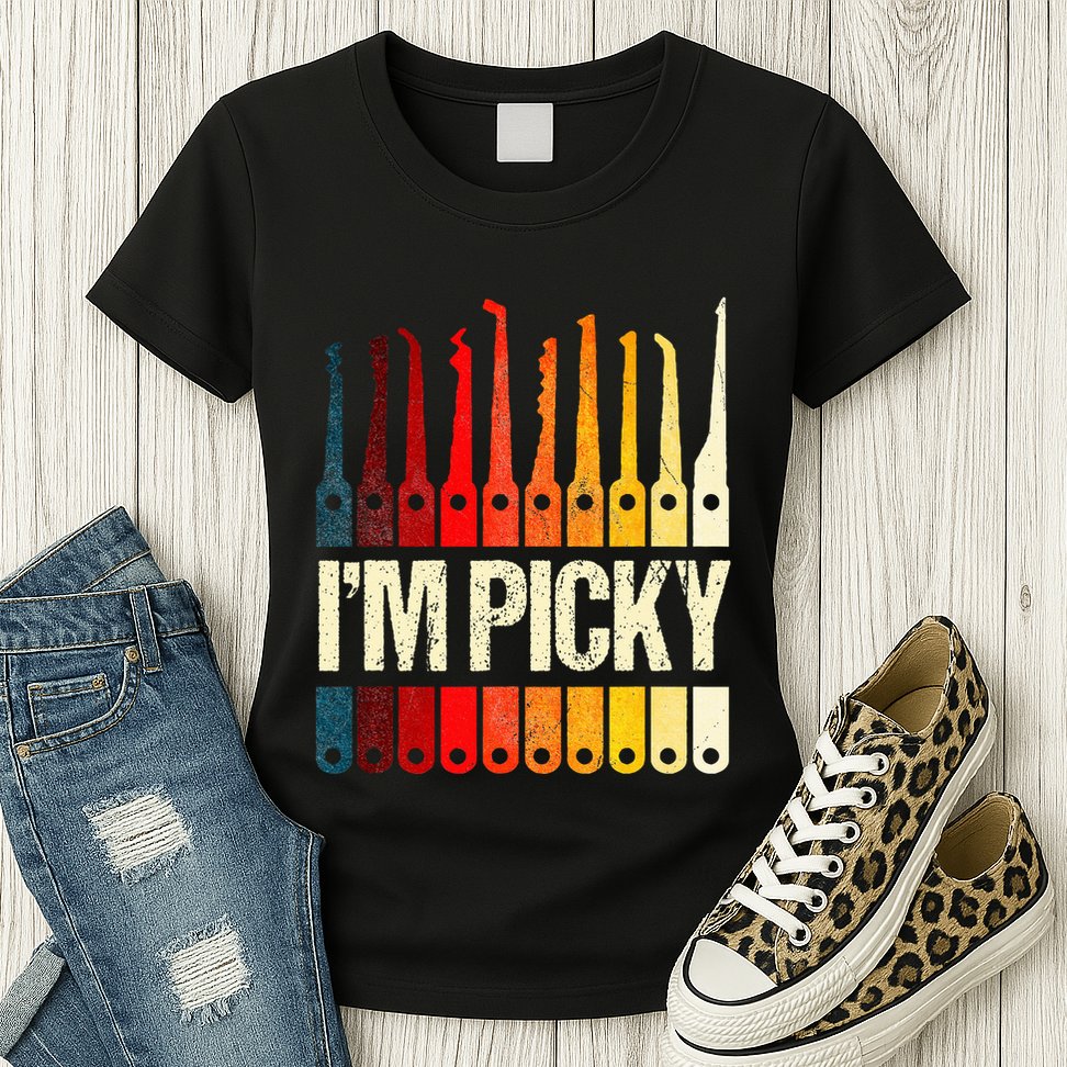 Locksmith Gifts Funny IM Picky Lock Picking Tools Womens T-Shirt