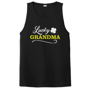 LUCKY GRANDMA Fun Family Saint Patrick's Day Holiday PosiCharge Competitor Tank