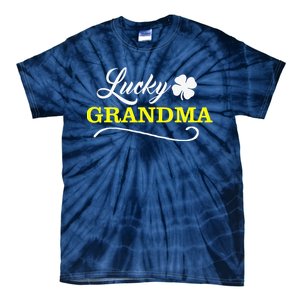 LUCKY GRANDMA Fun Family Saint Patrick's Day Holiday Tie-Dye T-Shirt