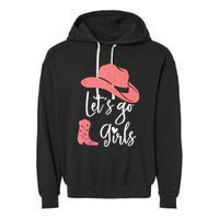 Lets Go Funny Lets Go Lets Go Garment-Dyed Fleece Hoodie