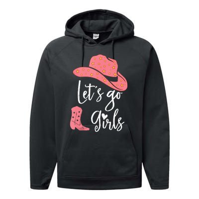 Lets Go Funny Lets Go Lets Go Performance Fleece Hoodie