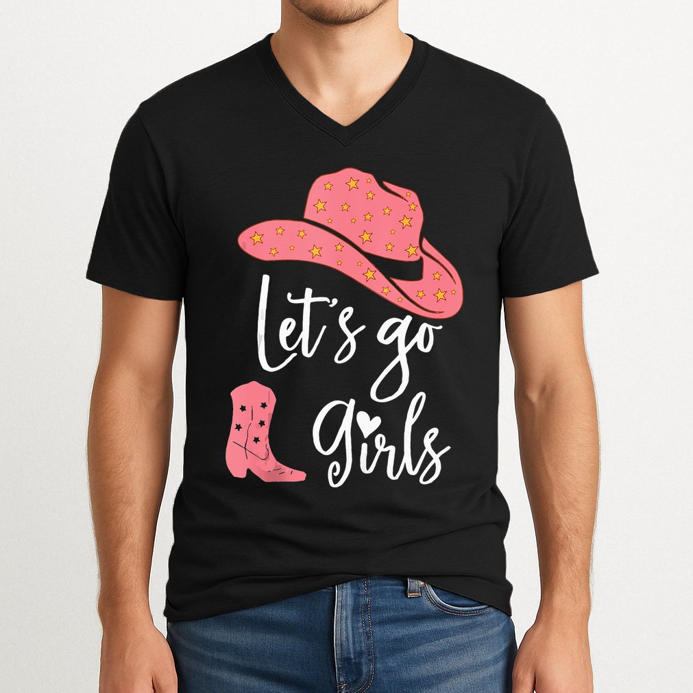 Lets Go Funny Lets Go Lets Go V-Neck T-Shirt