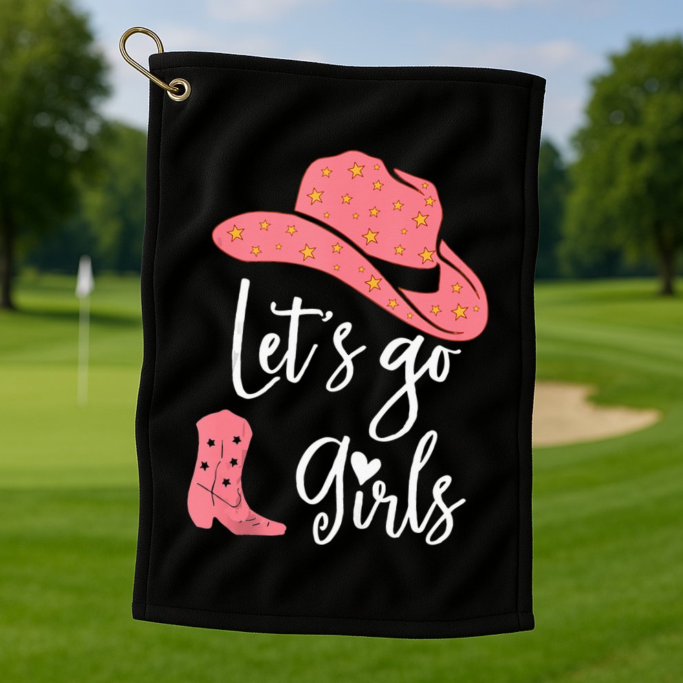 Lets Go Funny Lets Go Lets Go Golf Towel