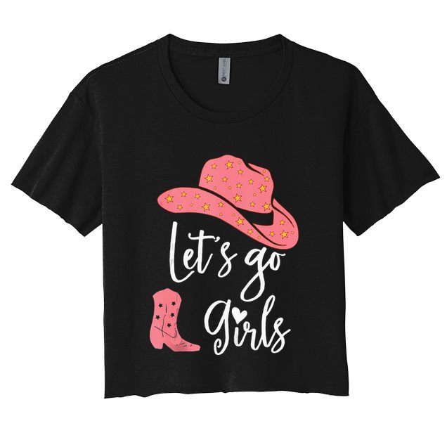 Lets Go Funny Lets Go Lets Go Crop Top