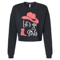 Lets Go Funny Lets Go Lets Go Cropped Pullover Crew
