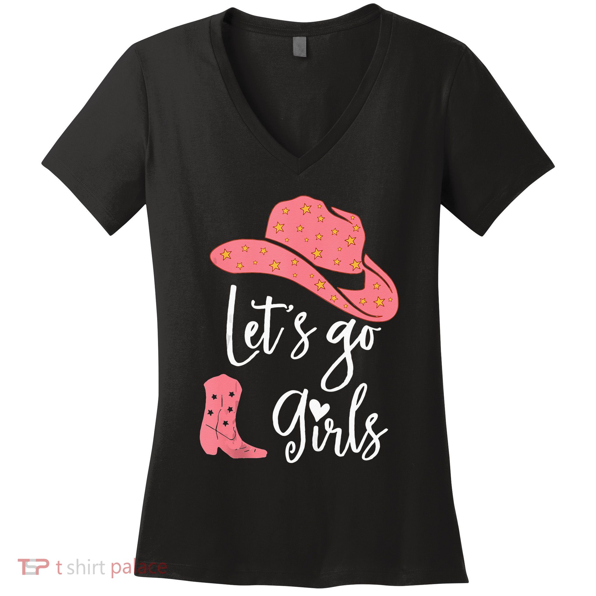 Lets Go Funny Lets Go Lets Go Women's V-Neck T-Shirt