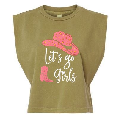 Lets Go Funny Lets Go Lets Go Garment-Dyed Women's Muscle Tee