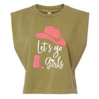 Lets Go Funny Lets Go Lets Go Garment-Dyed Women's Muscle Tee