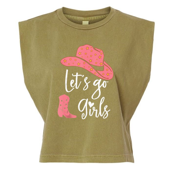 Lets Go Funny Lets Go Lets Go Garment-Dyed Women's Muscle Tee