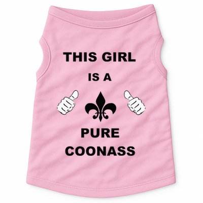 Louisiana Girl Funny Coonass Cajun Pride Doggie Tank