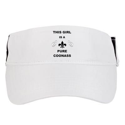 Louisiana Girl Funny Coonass Cajun Pride Adult Drive Performance Visor
