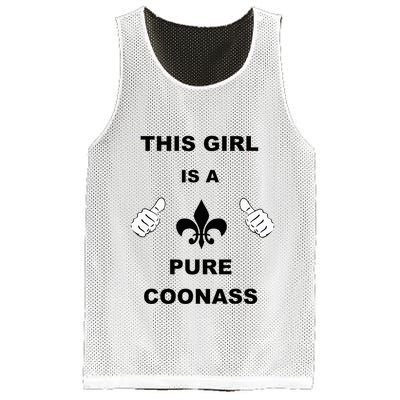 Louisiana Girl Funny Coonass Cajun Pride Mesh Reversible Basketball Jersey Tank