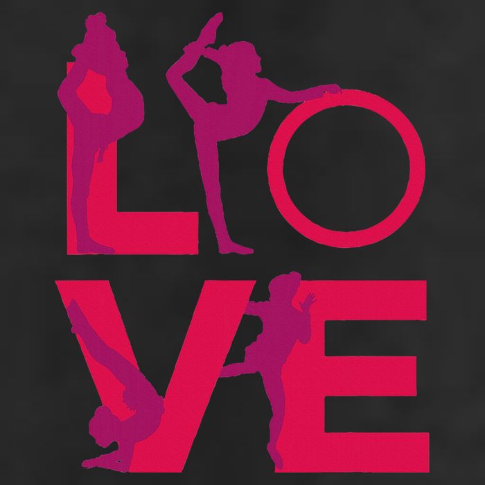 Love Gymnastics Funny Gymnast Turns Flips Girl Gift Beanie
