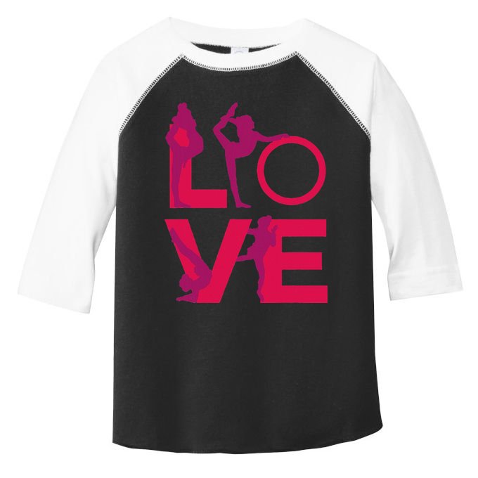 Love Gymnastics Funny Gymnast Turns Flips Girl Gift Toddler Fine Jersey T-Shirt