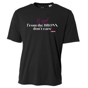 Lil Girl From The Bronx Don’T Care Fun Cooling Performance Crew T-Shirt