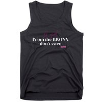 Lil Girl From The Bronx Don’T Care Fun Tank Top