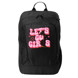 Lets Go Girls Cowgirl Hat Cowboy Boots Bachelorette Party City Backpack