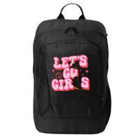 Lets Go Girls Cowgirl Hat Cowboy Boots Bachelorette Party City Backpack