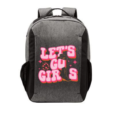 Lets Go Girls Cowgirl Hat Cowboy Boots Bachelorette Party Vector Backpack