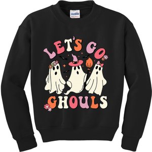 Let's Go Ghouls Funny Spooky Ghost Halloween Kids Sweatshirt