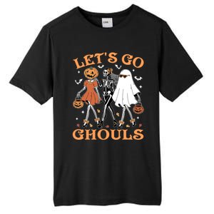 Lets Go Ghouls Ghost Skeleton Pumpkin Halloween Gift Tall Fusion ChromaSoft Performance T-Shirt