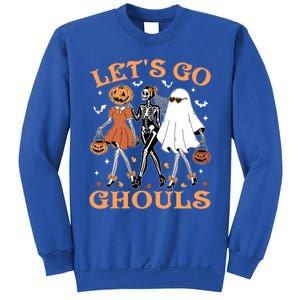 Lets Go Ghouls Ghost Skeleton Pumpkin Halloween Gift Sweatshirt