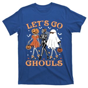 Lets Go Ghouls Ghost Skeleton Pumpkin Halloween Gift T-Shirt