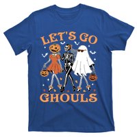 Lets Go Ghouls Ghost Skeleton Pumpkin Halloween Gift T-Shirt