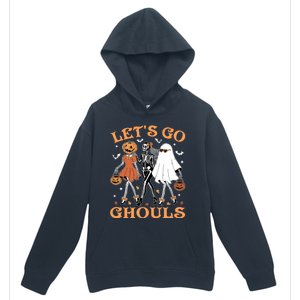 Lets Go Ghouls Ghost Skeleton Pumpkin Halloween Gift Urban Pullover Hoodie