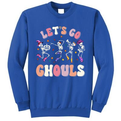 Let's Go Ghouls Spooky Season Halloween Trick Or Treat Retro Cute Gift Sweatshirt