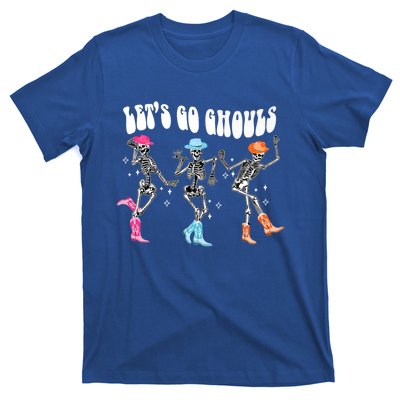 Lets Go Ghouls Skeleton Dance Retro Halloween Scary Horror Gift T-Shirt