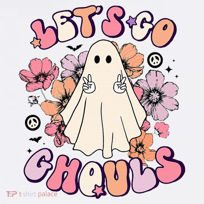 Let's Go Ghouls Retro Halloween Bachelorette Bridal Party  Sustainable Bucket Hat
