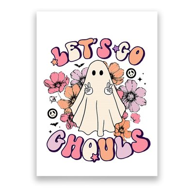 Let's Go Ghouls Retro Halloween Bachelorette Bridal Party  Poster