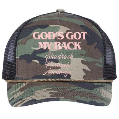 Lake Gods Got My Back Retro Rope Trucker Hat Cap