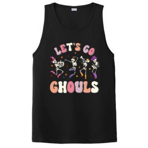 Lets Go Ghouls Spooky Season Halloween Trick Or Treat Retro Cute Gift PosiCharge Competitor Tank