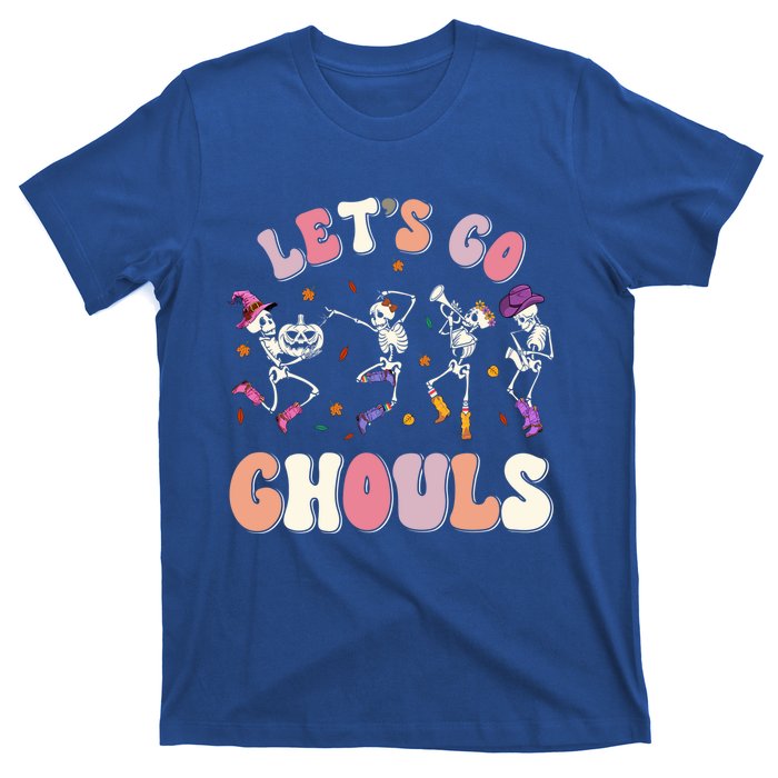 Lets Go Ghouls Spooky Season Halloween Trick Or Treat Retro Cute Gift T-Shirt