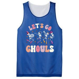 Lets Go Ghouls Spooky Season Halloween Trick Or Treat Retro Cute Gift Mesh Reversible Basketball Jersey Tank