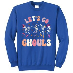 Lets Go Ghouls Spooky Season Halloween Trick Or Treat Retro Cute Gift Tall Sweatshirt