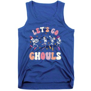 Lets Go Ghouls Spooky Season Halloween Trick Or Treat Retro Cute Gift Tank Top