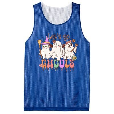 LetS Go Ghouls Funny Halloween Cute Ghost Costume Retro Gift Mesh Reversible Basketball Jersey Tank