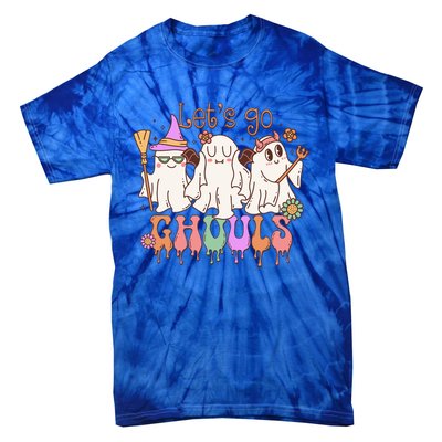 LetS Go Ghouls Funny Halloween Cute Ghost Costume Retro Gift Tie-Dye T-Shirt