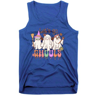 LetS Go Ghouls Funny Halloween Cute Ghost Costume Retro Gift Tank Top