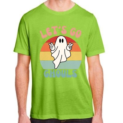 LetS Go Ghouls Ghost Halloween Costume Outfit Retro Groovy Cute Gift Adult ChromaSoft Performance T-Shirt