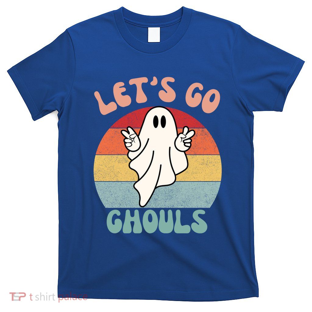 LetS Go Ghouls Ghost Halloween Costume Outfit Retro Groovy Cute Gift T-Shirt
