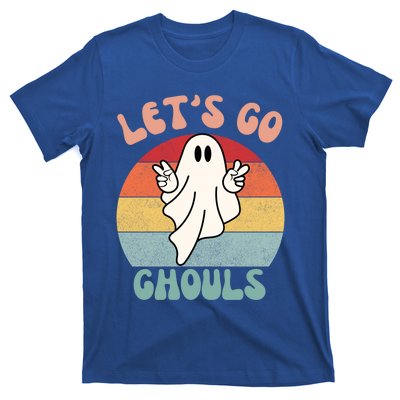 LetS Go Ghouls Ghost Halloween Costume Outfit Retro Groovy Cute Gift T-Shirt