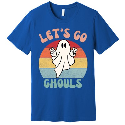 LetS Go Ghouls Ghost Halloween Costume Outfit Retro Groovy Cute Gift Premium T-Shirt