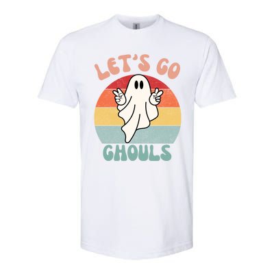 LetS Go Ghouls Ghost Halloween Costume Outfit Retro Groovy Cute Gift Softstyle® CVC T-Shirt