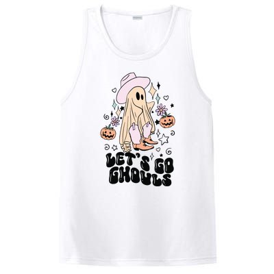 Lets Go Ghouls Funny Halloween Fall PosiCharge Competitor Tank